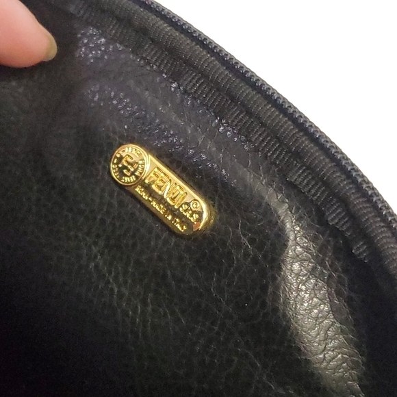 Fendi Vintage Pequin Cosmetic Pouch | Brown Check - Picture 11 of 14